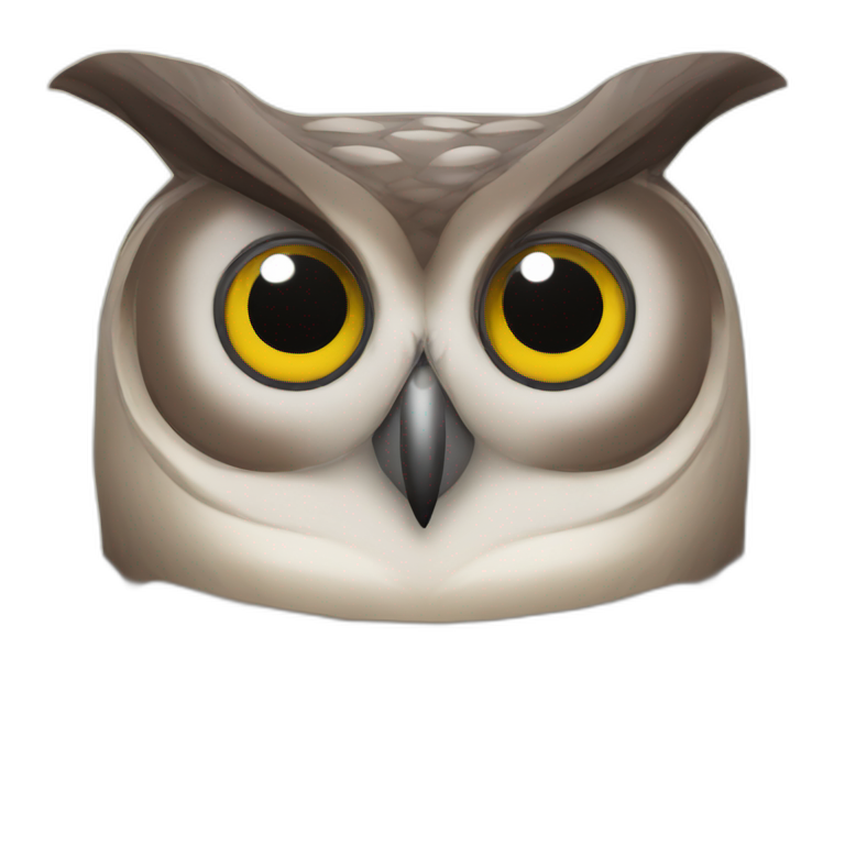 stoic owl emoji