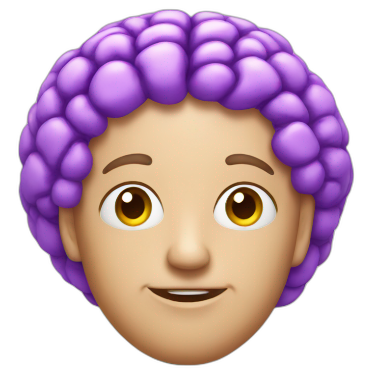 purple brain emoji