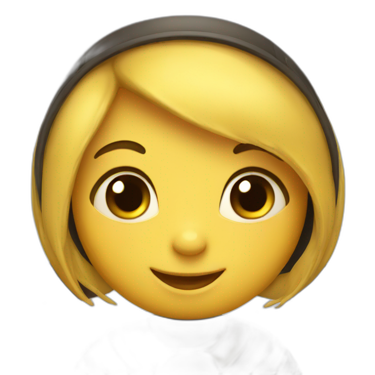 A cute little bee emoji
