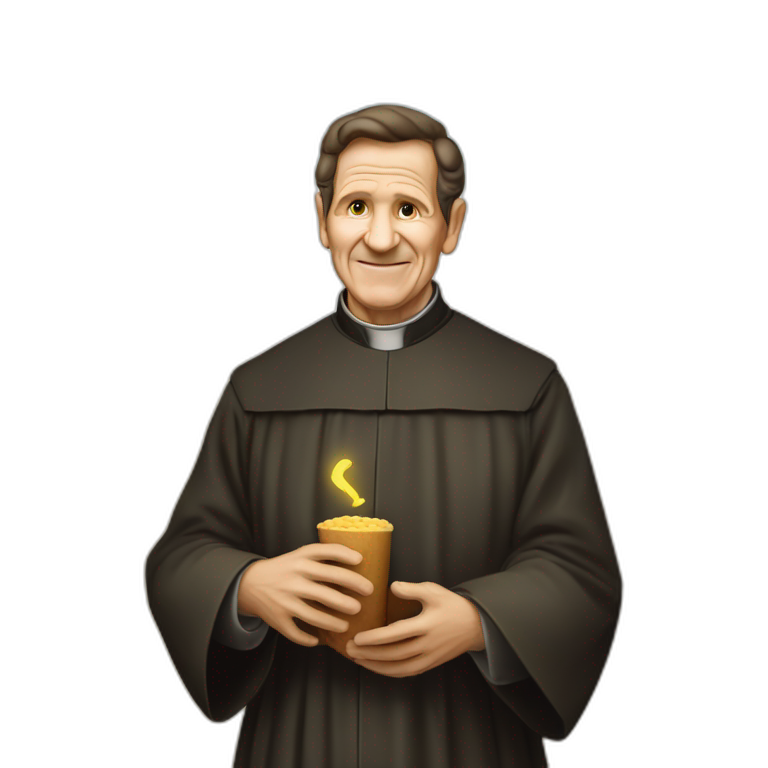 don bosco facendo una messa in chiesa emoji