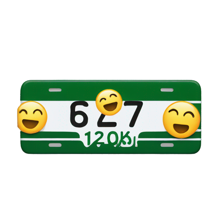 license plate emoji