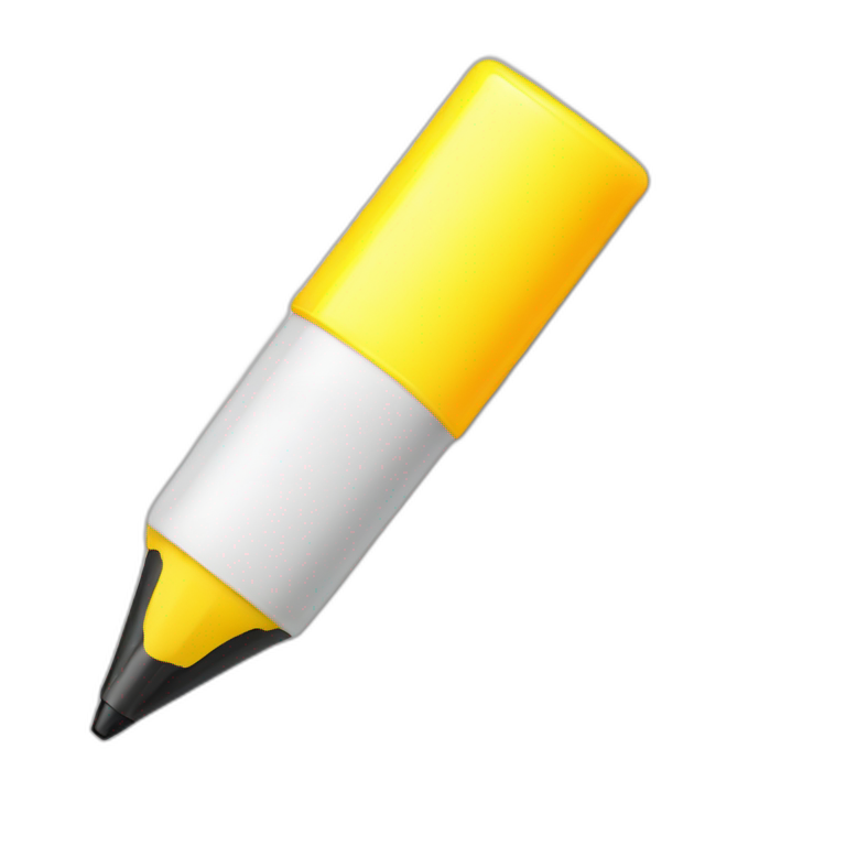squared highlighter pen emoji