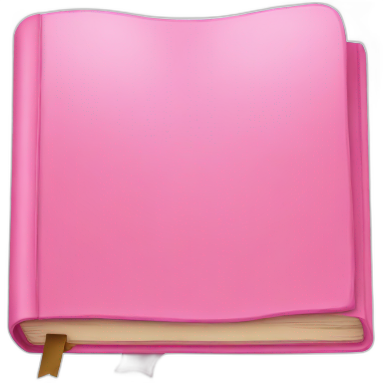 Pink book emoji