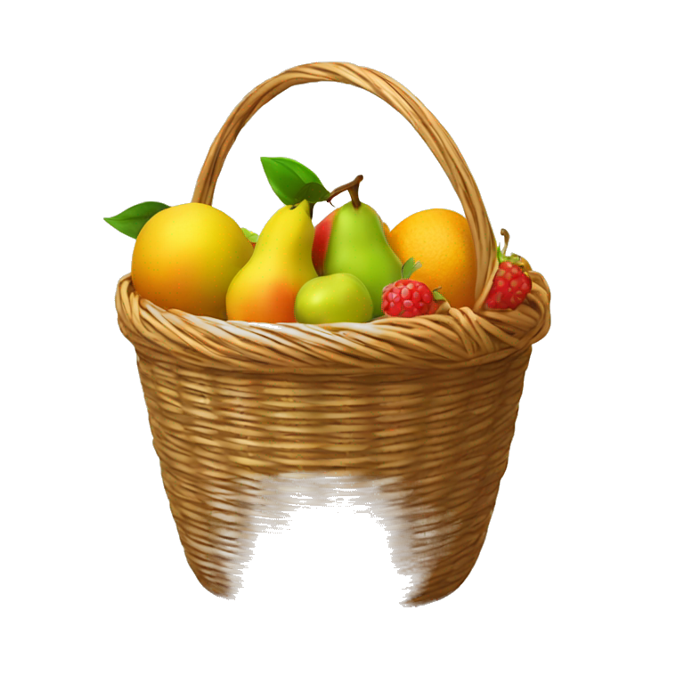 fruits inside the basket emoji
