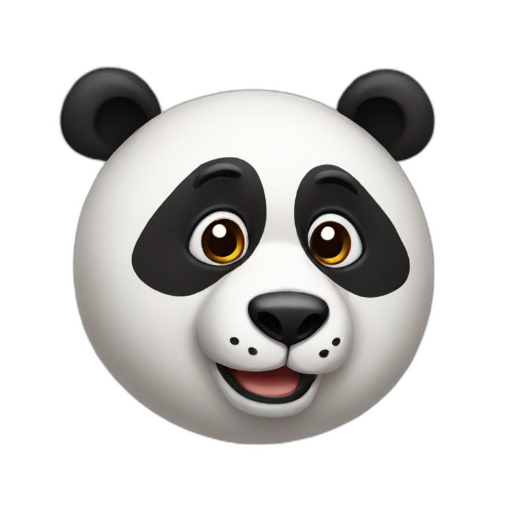 rolling panda emoji