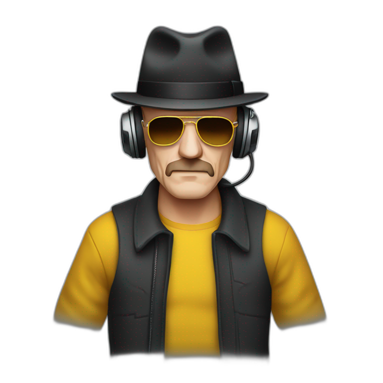 Heisenberg listening to music emoji
