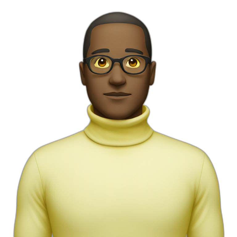 turtleneck glasses yellow man emoji