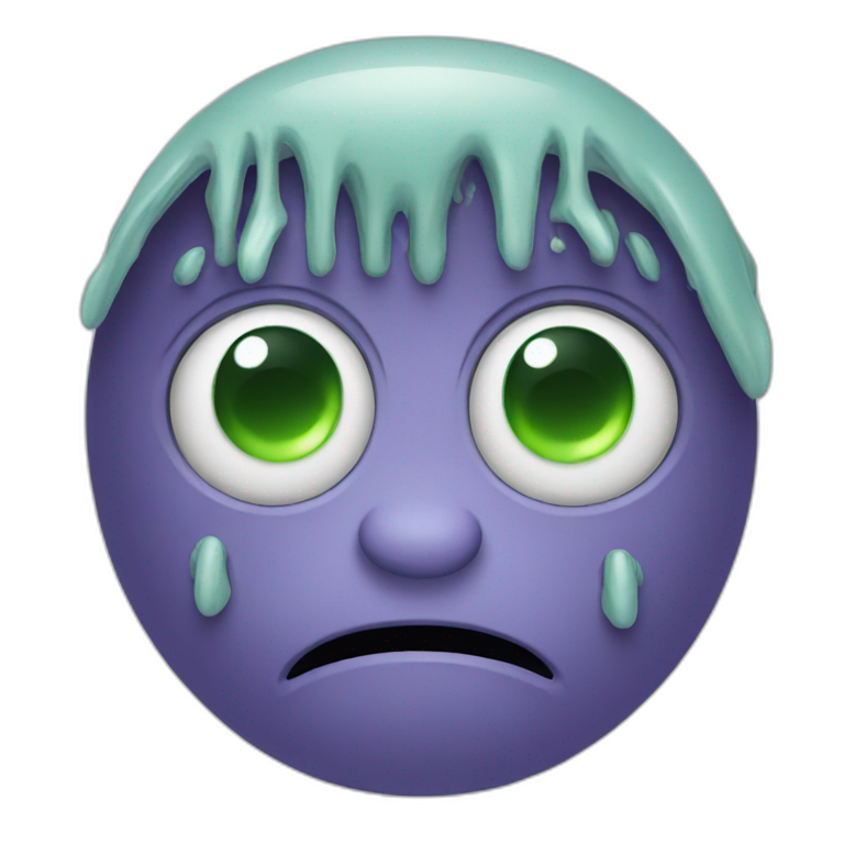 Crying aliens emoji