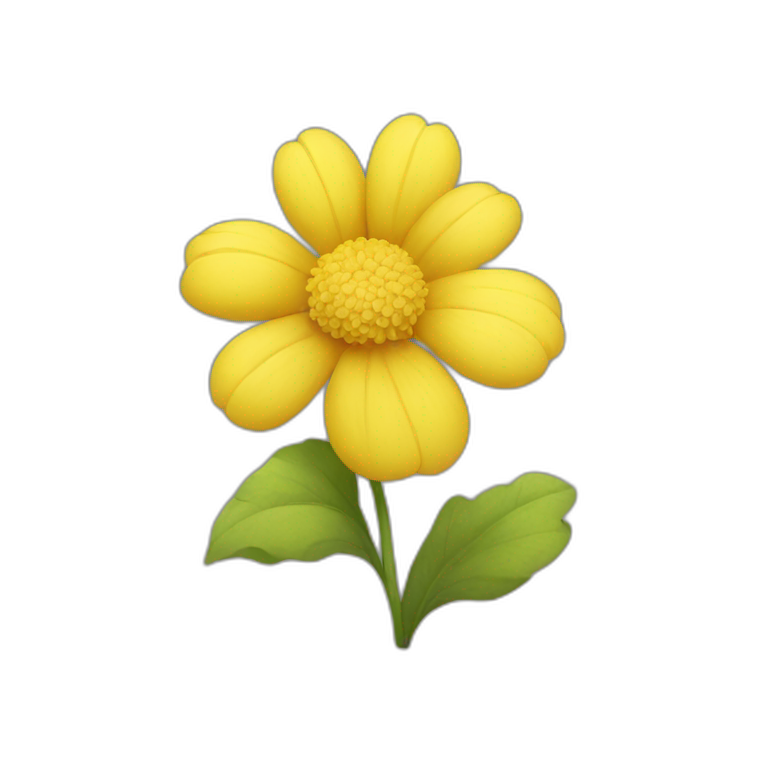 Yellow flower emoji