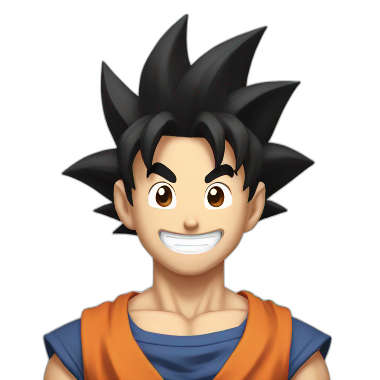 Goku smiling emoji