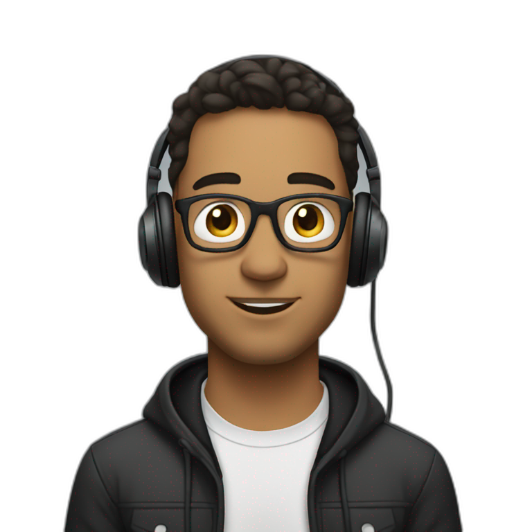 Alex the music producer with headphones on emoji