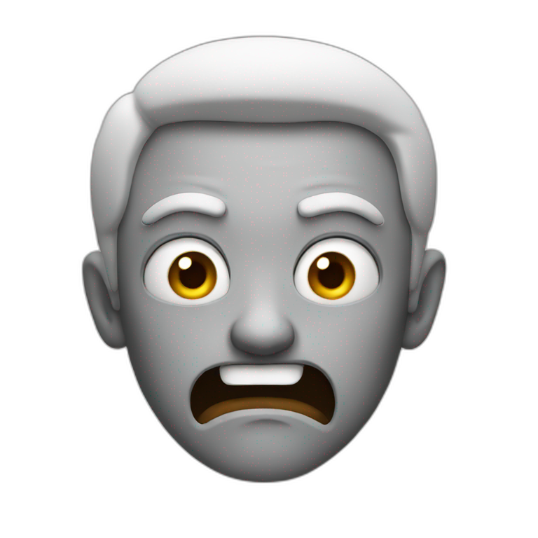 Mad face emoji