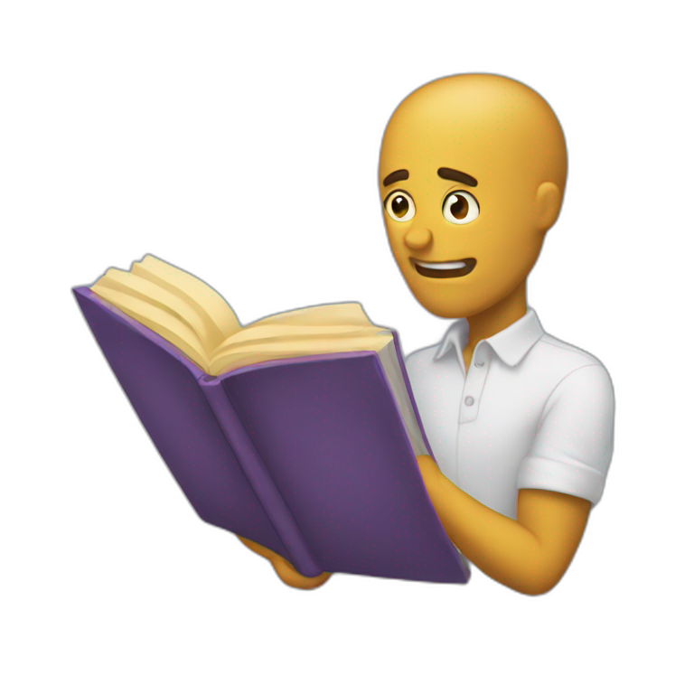 book reading reaction emoji