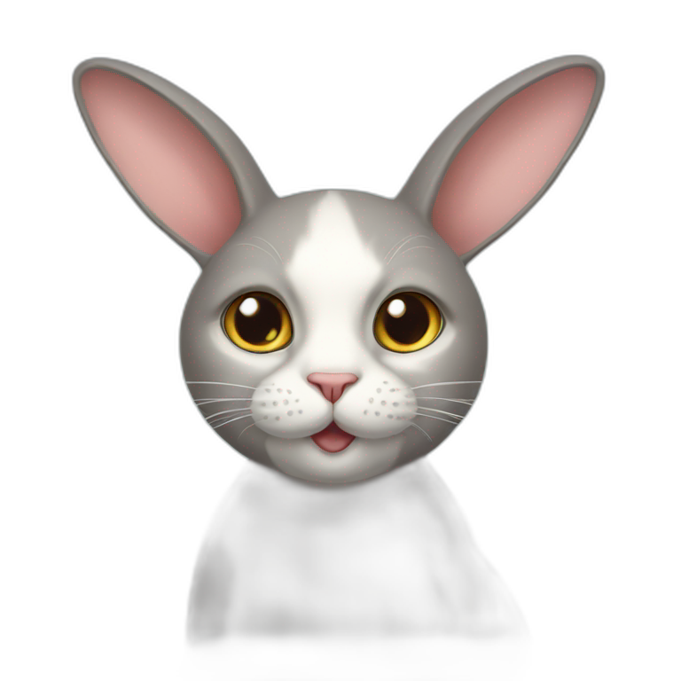 Cat rabbit emoji