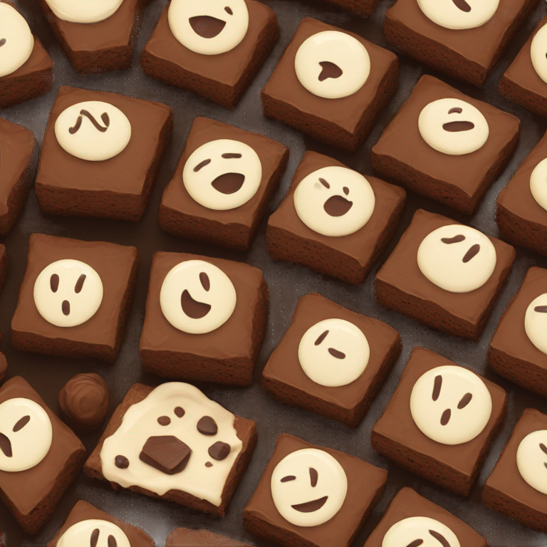 Brownie dessert emoji