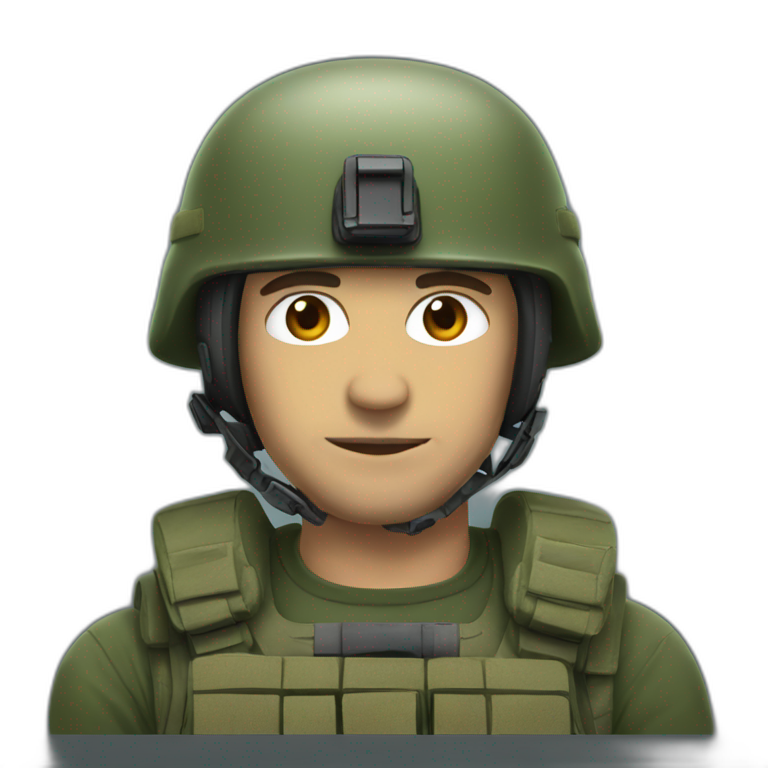 man with spetnaz helmet emoji