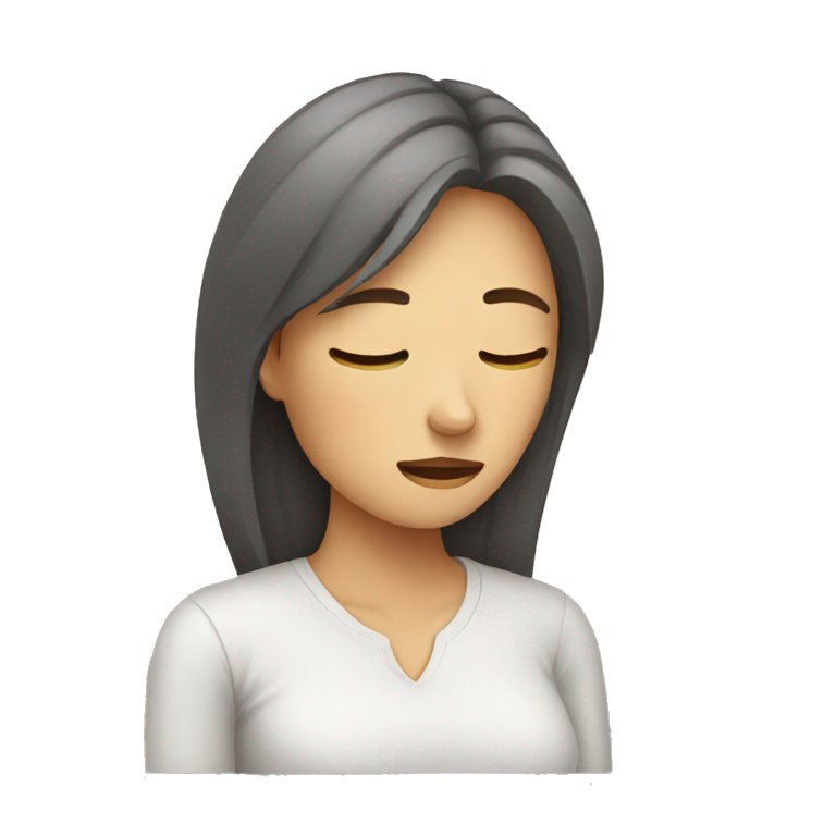 Women exhausted emoji