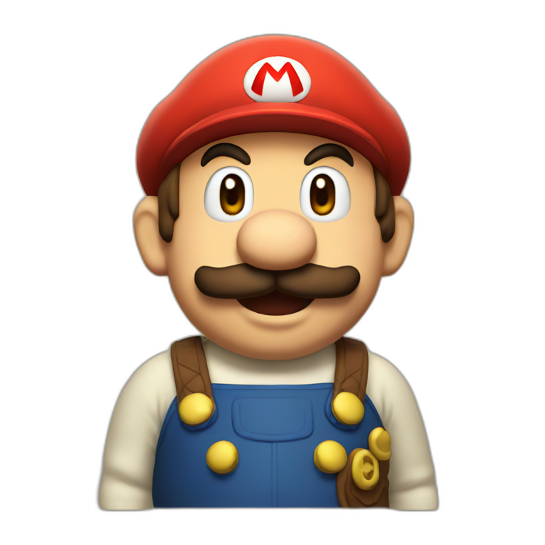 Mario as toad emoji