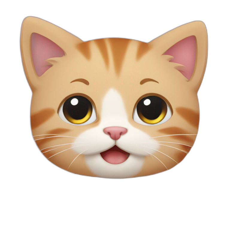 Kittens scratch people emoji