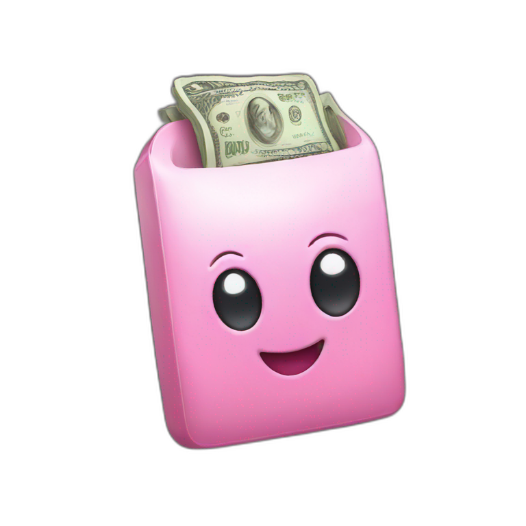 pink iphone money emoji
