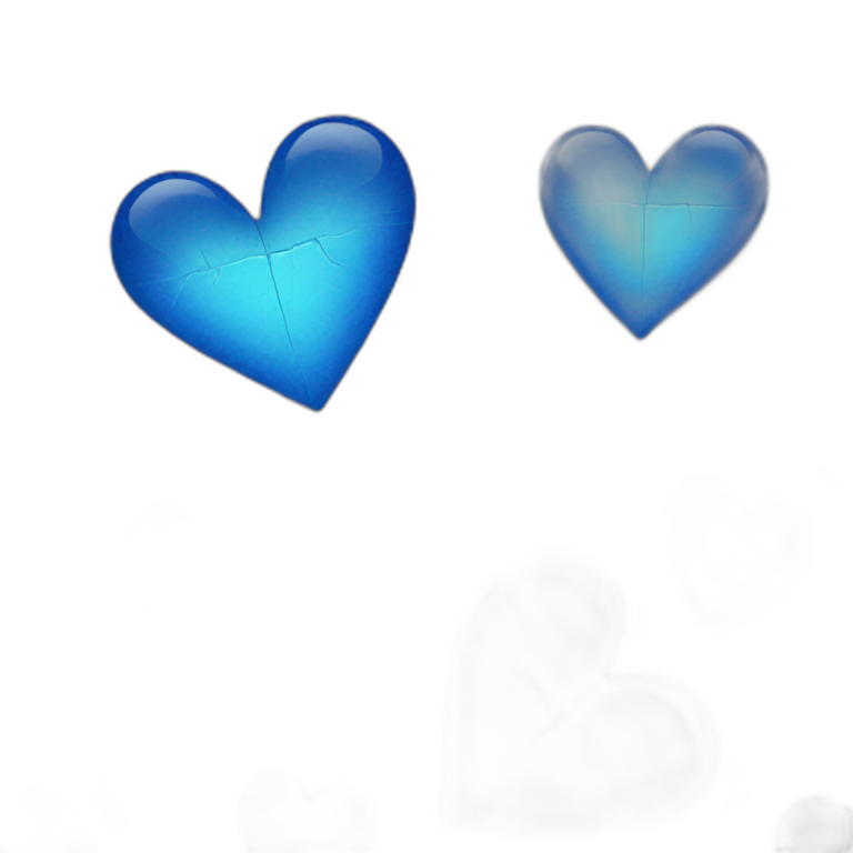 Blue broken heart emoji