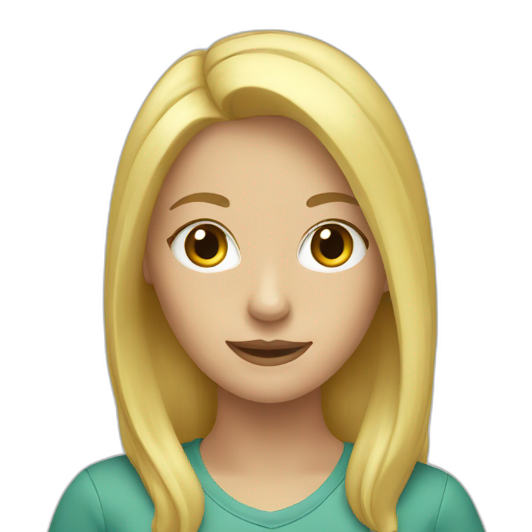 blonde, female, camper emoji