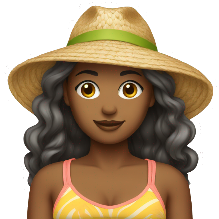 women beach clothes emoji