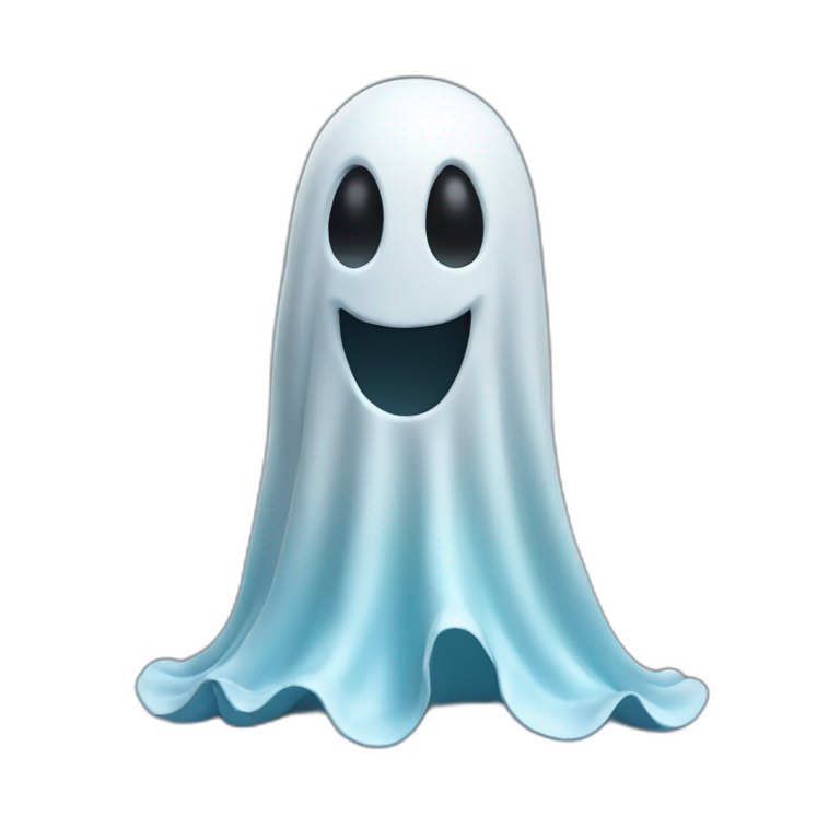 3d halloween ghost emoji