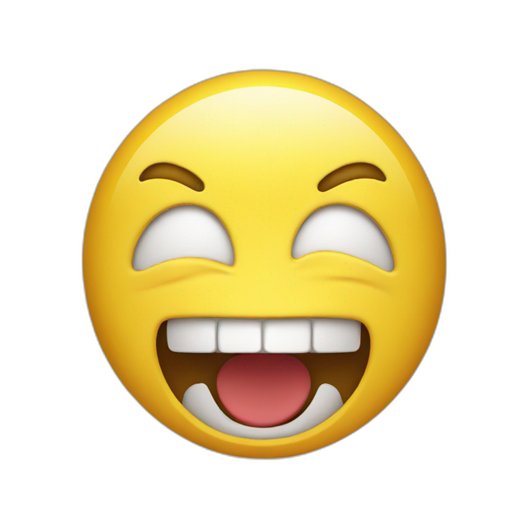 yellow classic emoji mad emoji with open mouth emoji