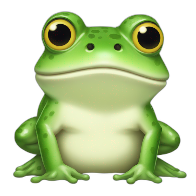 studio ghibli style frog emoji