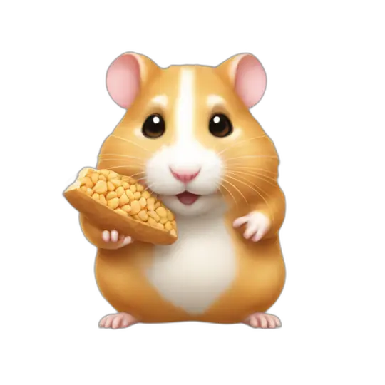 Hamster eating peanut emoji AI Emoji Generator