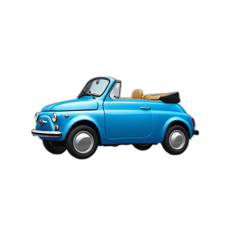 Fiat 500 Jolly blue emoji