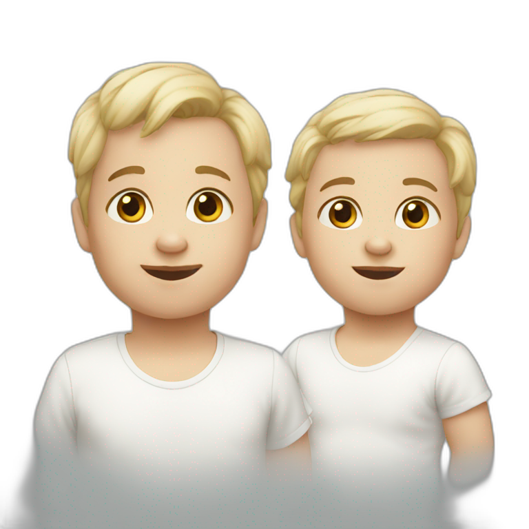 2 white toddlers emoji