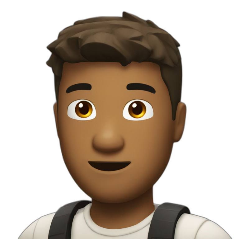 Man face from roblox emoji