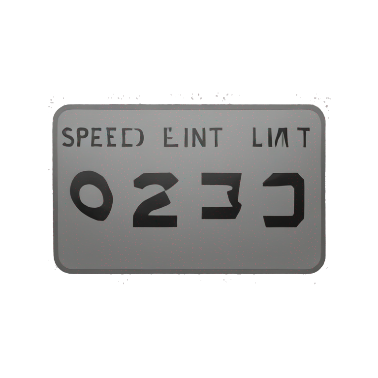 speed limit emoji