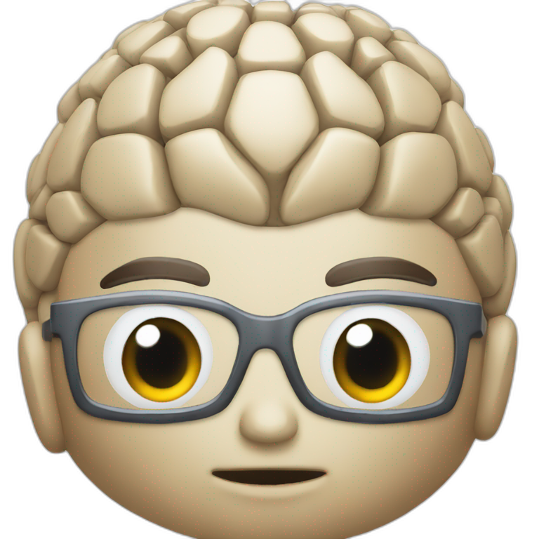 Cerebro inteligente emoji