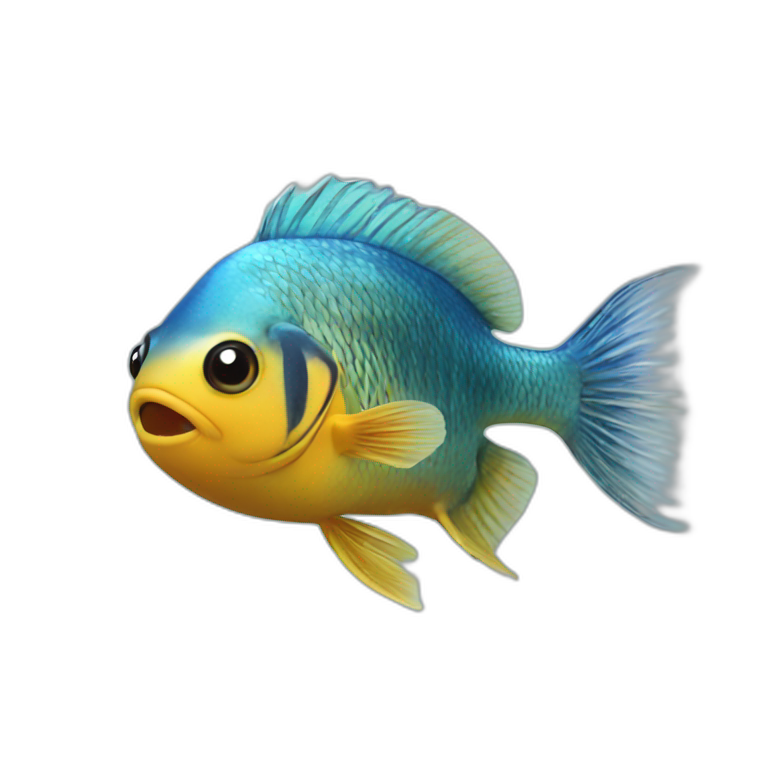 a photo of a fish emoji