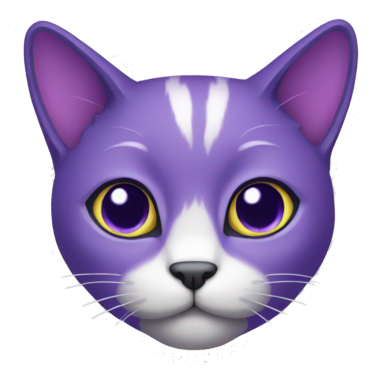 a purple cat emoji