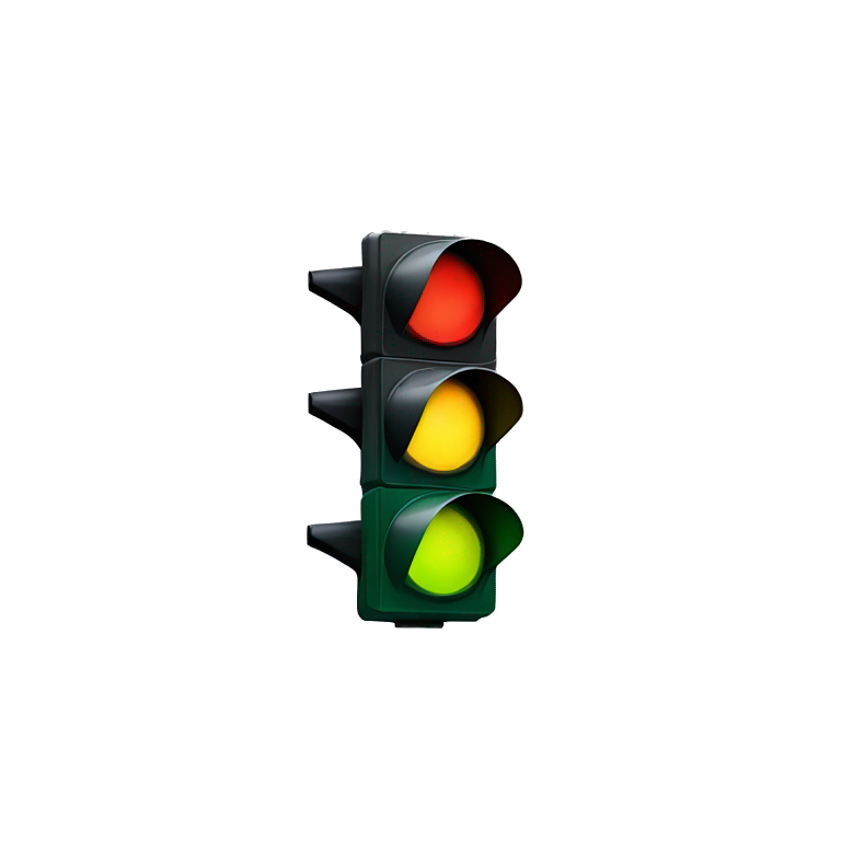 Crossed-out traffic lights emoji