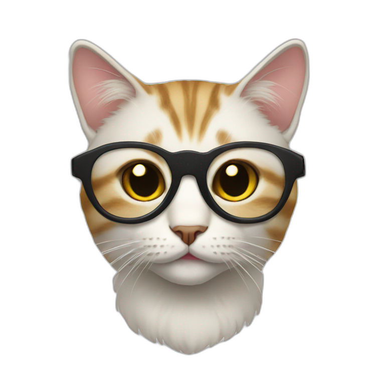 cat avec lunette emoji
