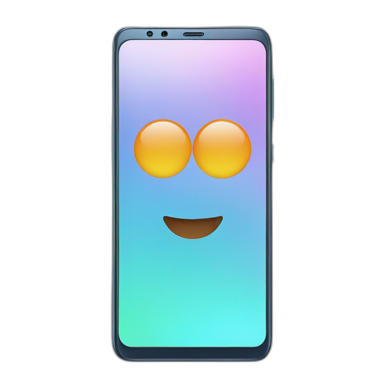 Rounded-display Galaxy s23 smartphone emoji