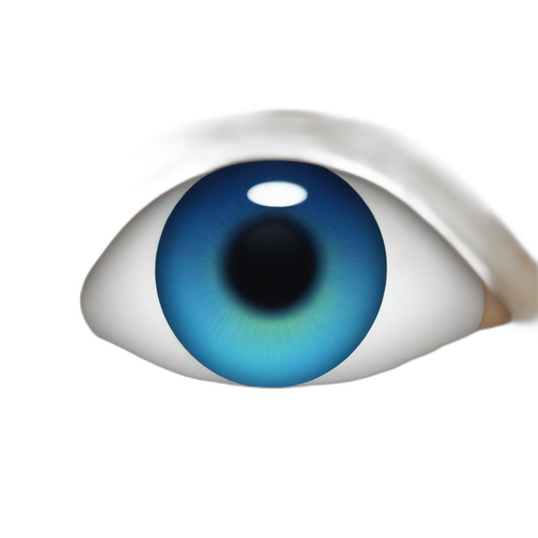 Blue eye emoji