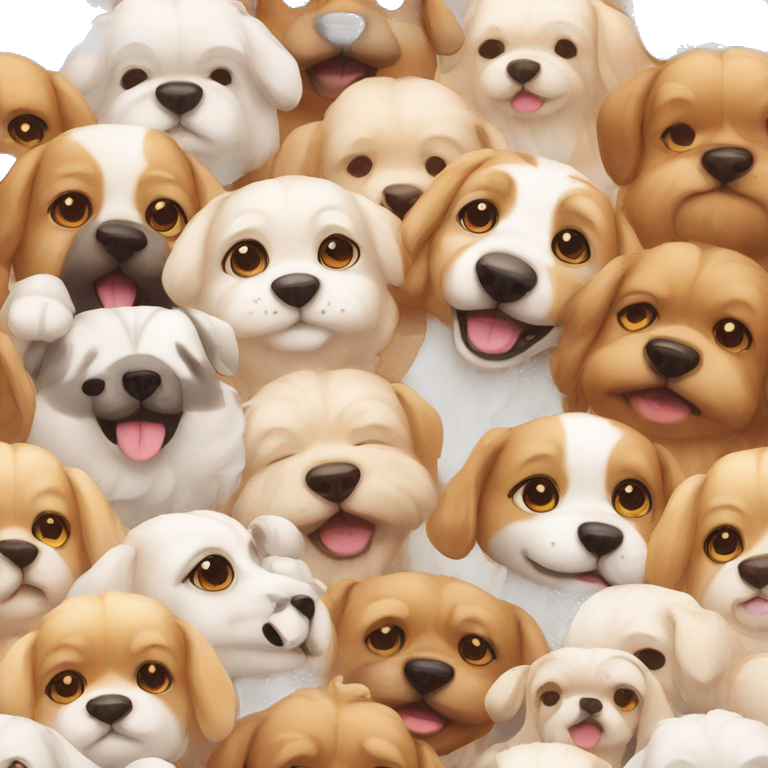 cute kawaii dogs emoji