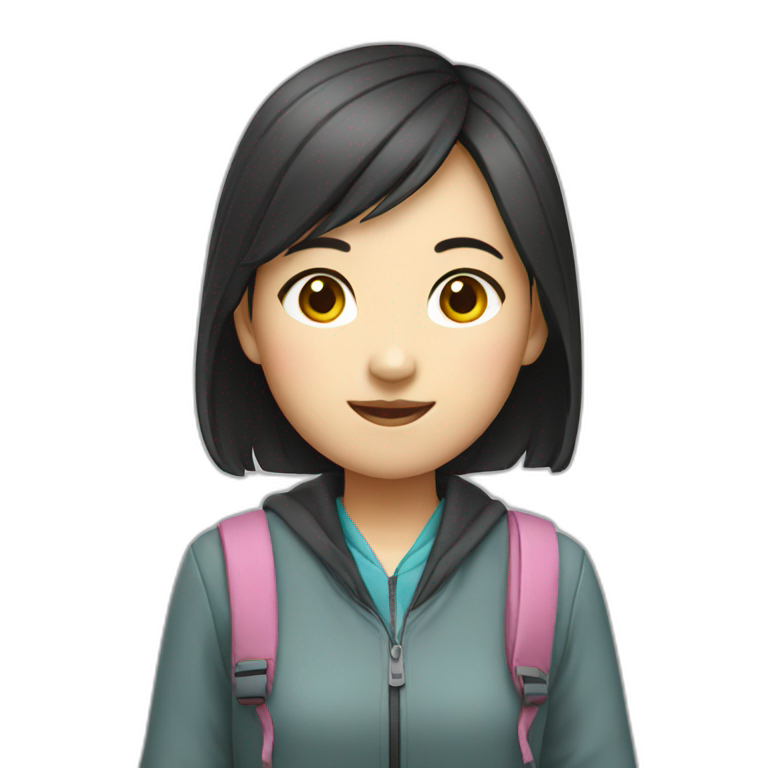 chinese girl student emoji
