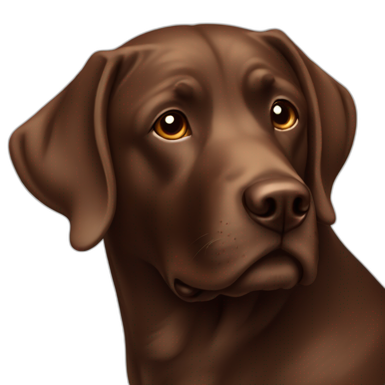 labrador chocolate emoji