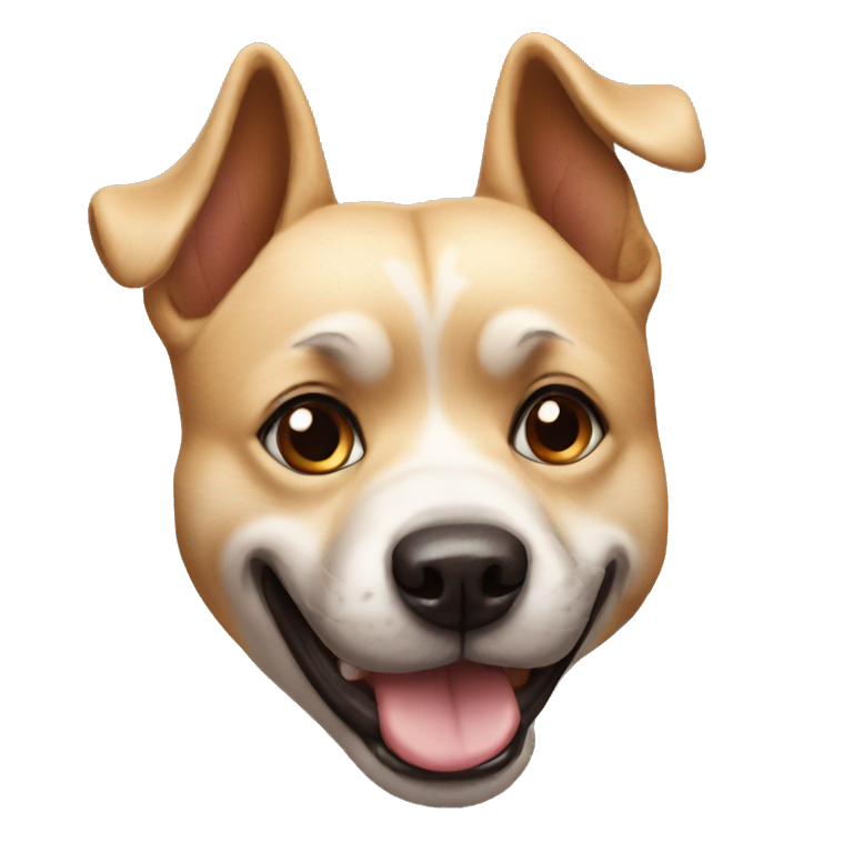 dog funny face emoji