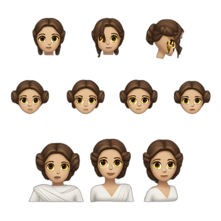 dismembered princes leia emoji