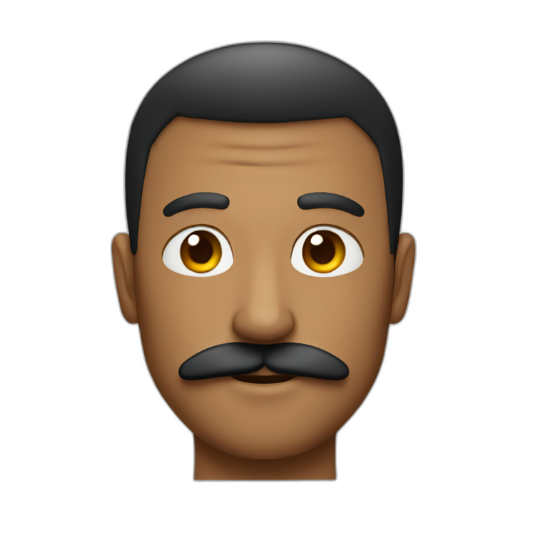 Cool man with mushtash emoji