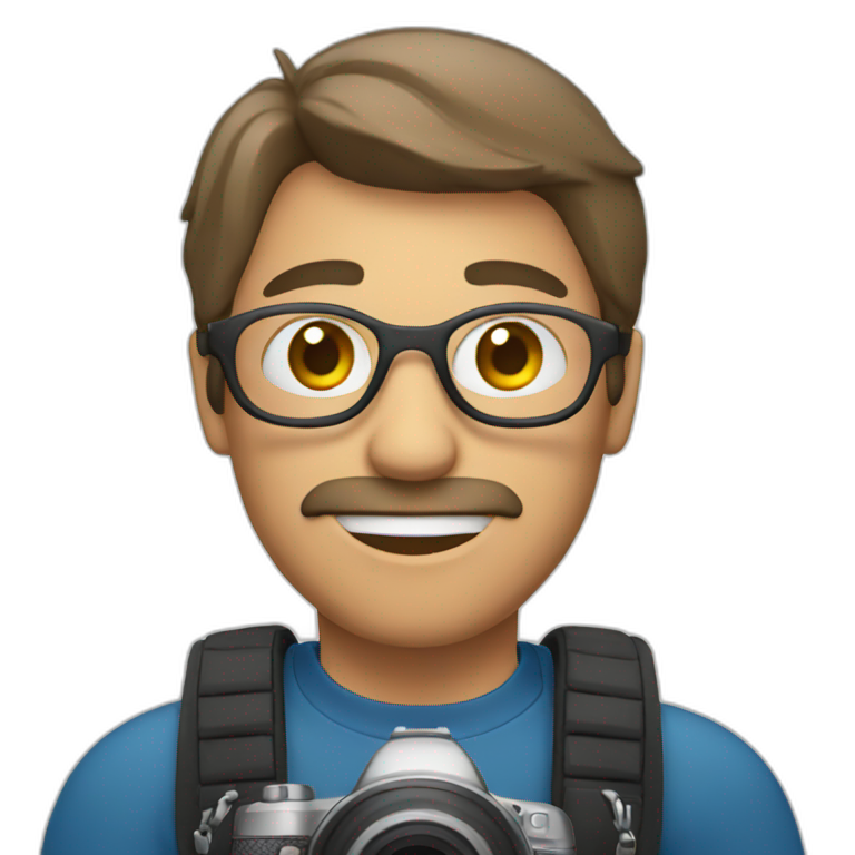 man with camera emoji
