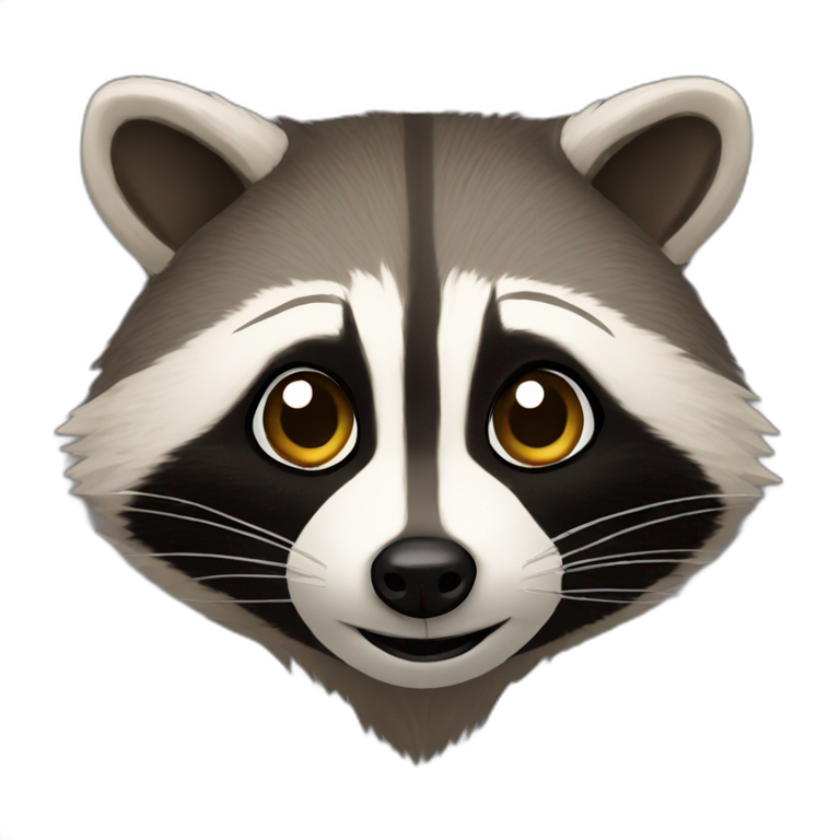 raccoon-upsidedown emoji